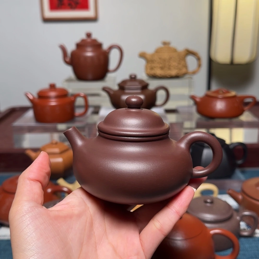 茶壶紫砂陈腐老紫泥容天 200cc