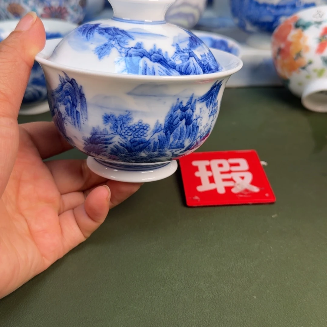 陶景德镇纯手绘茶具圆圆214