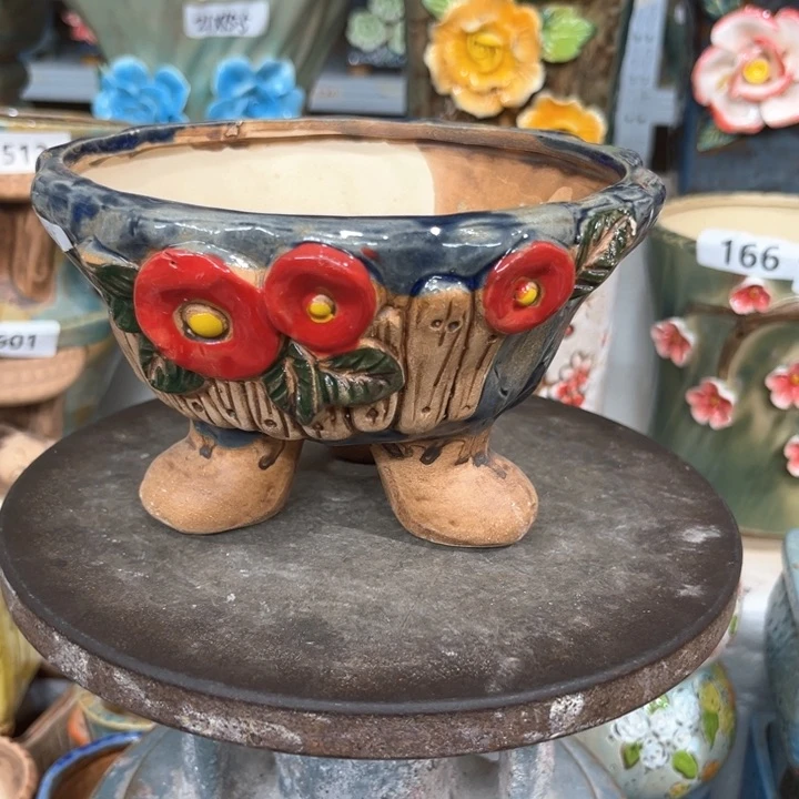 紫砂花盆粗陶材质多肉花盆