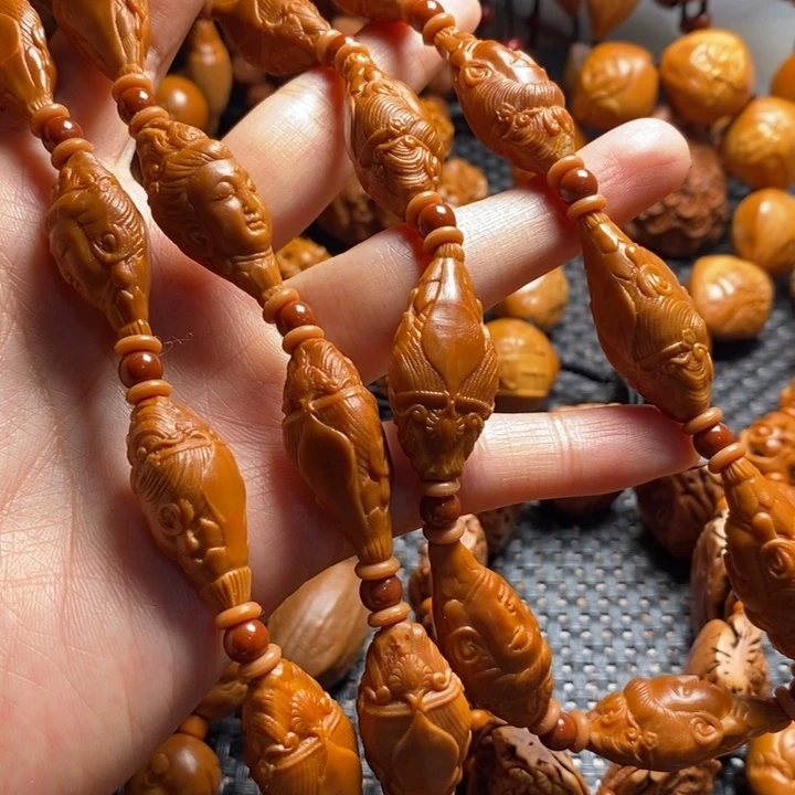 吊坠橄榄核吉**照柳叶观音