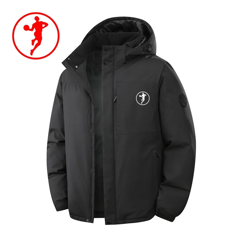 品牌直发 线下同款 加厚保暖男士休闲连帽冬季棉服外套男女同款