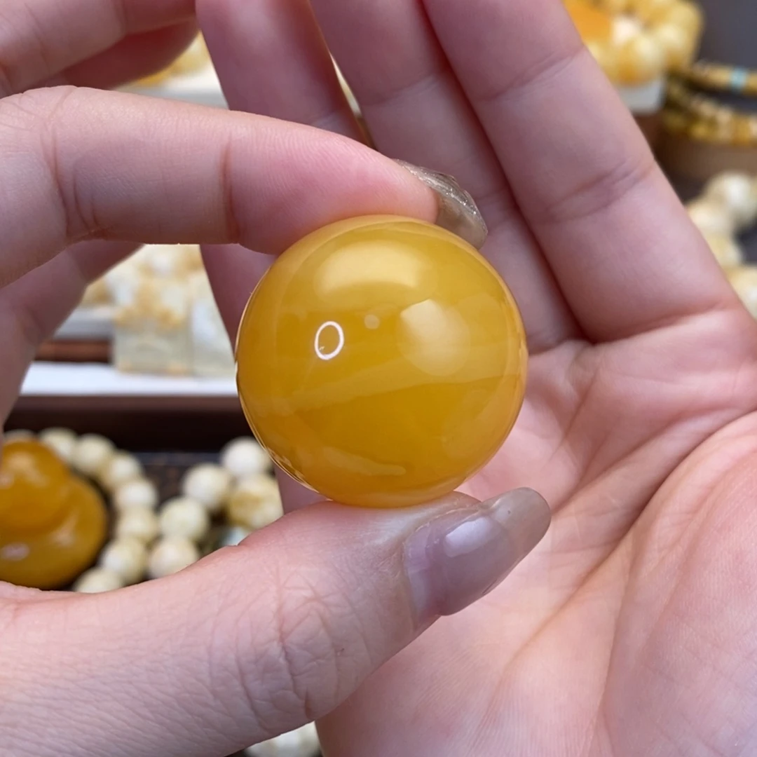 【闪购商品】裸石蜜蜡未镶嵌圆珠