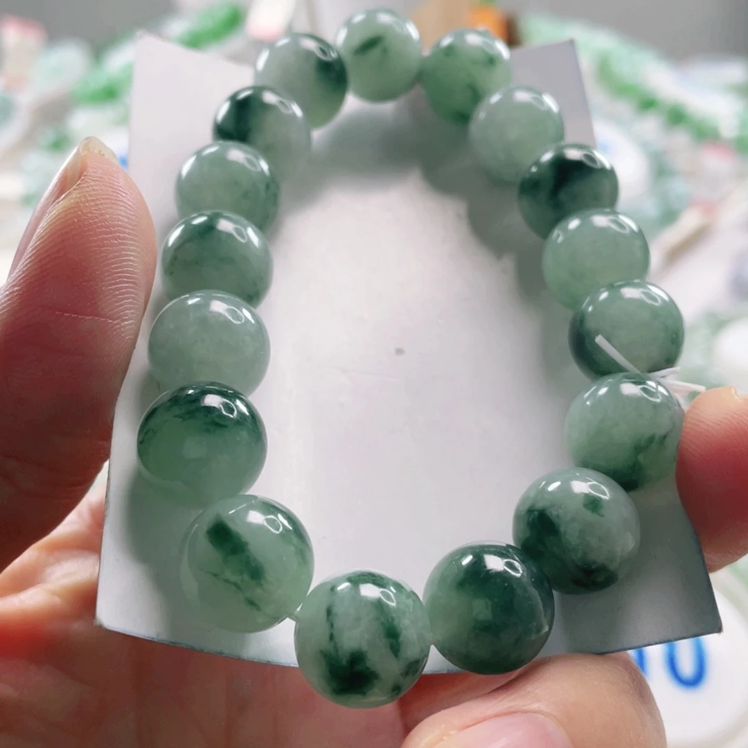 翡翠未镶嵌手链手串12.5