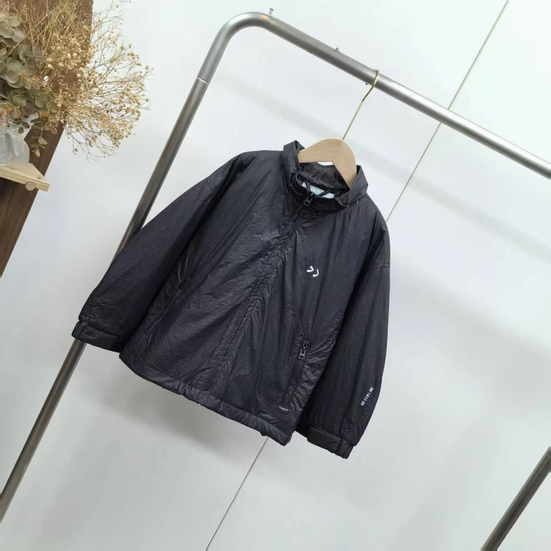 【2077】黑色棉衣外套B7-4