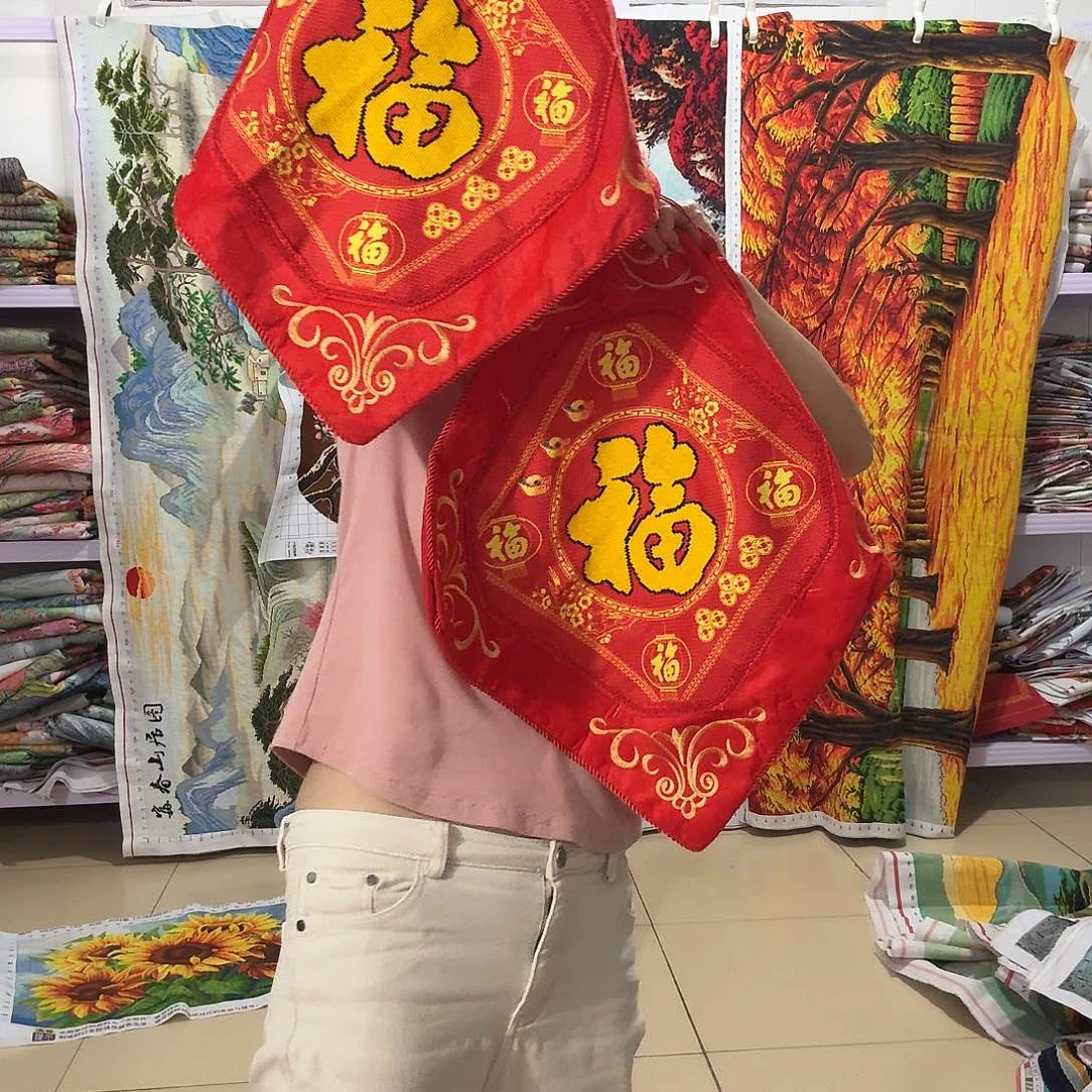 棉十字绣成品出售