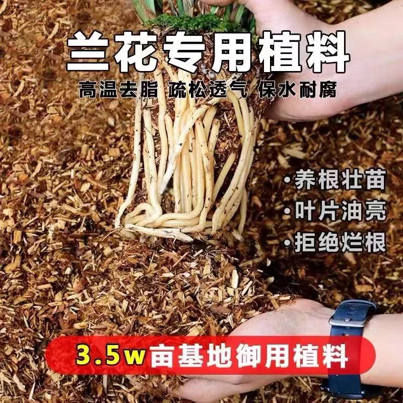 纯杉木屑 植料兰科专用透气保湿肥料蝴蝶兰君子兰花营养土