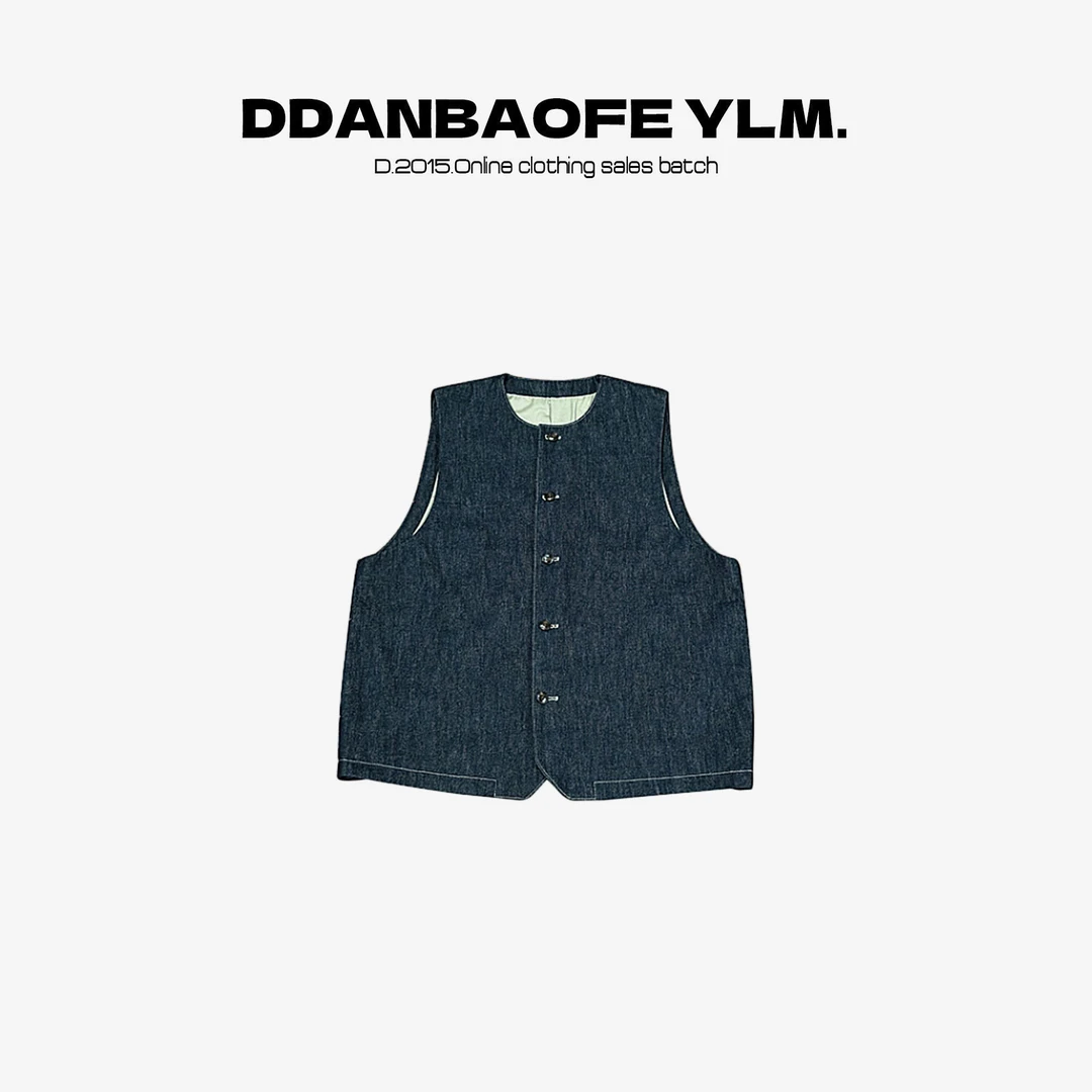 【DAYO预】复古原牛大马甲休闲牛仔上衣 YLM001106