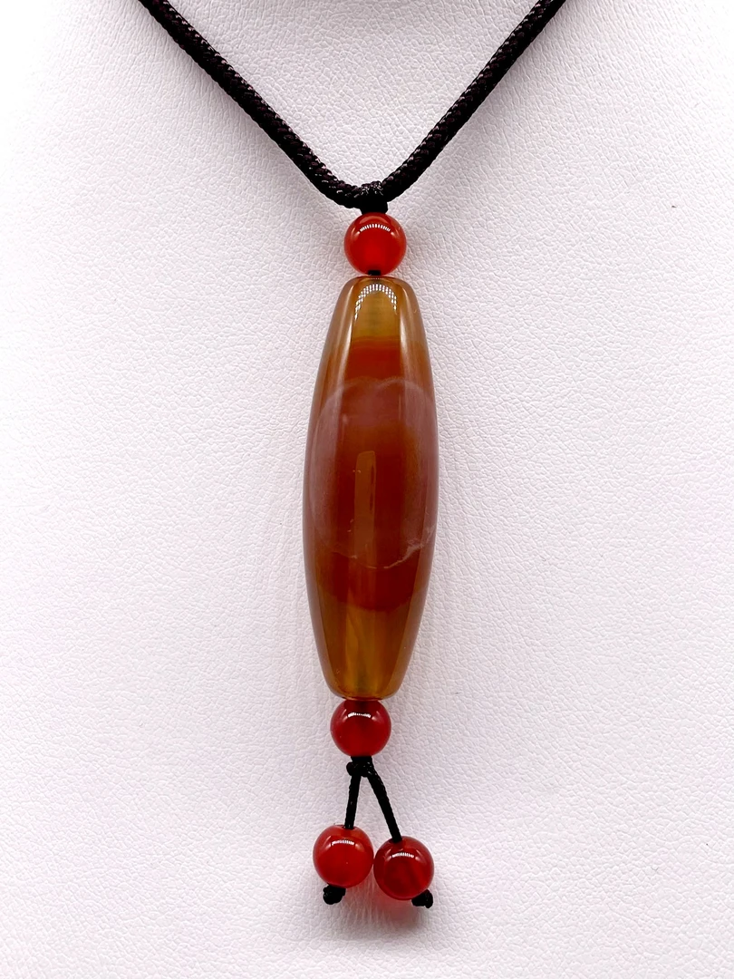 天然图案桶珠挂饰