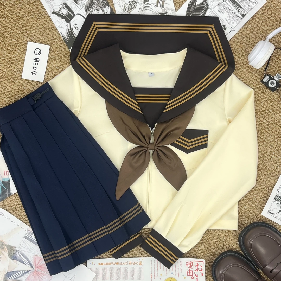 大婶家原创JK制服少女风水手服山茶漫日系学院风春夏学生班服套装