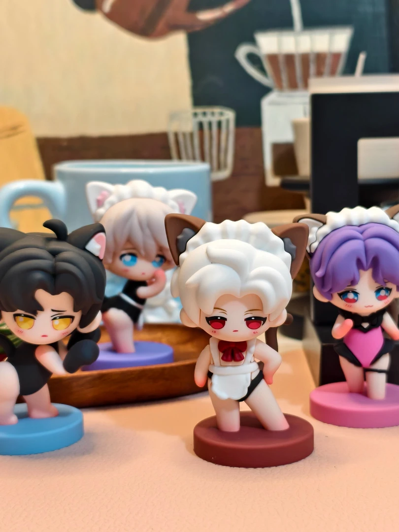 恋与深空游戏周边黎深祁煜沈星回秦彻女仆装摆件可爱桌面装饰谷子