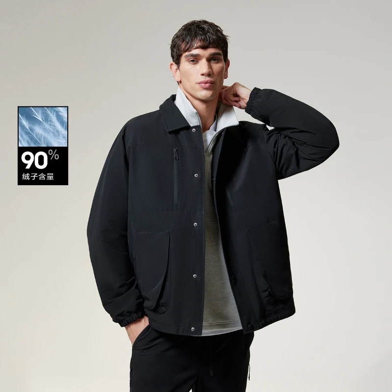 【AT系列】杰克琼斯冬季新款男装排骨羽绒服户外舒适宽松上衣外套