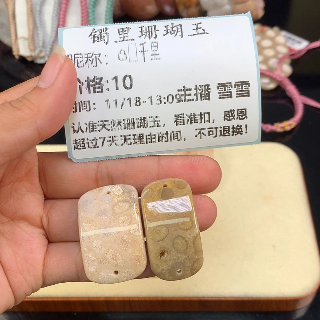 【闪购商品】颈饰未镶嵌硅化珊瑚（珊瑚玉）*️**