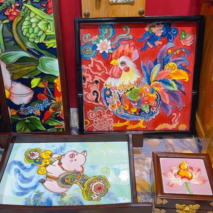 S***️陶瓷瓷板画艺术作品