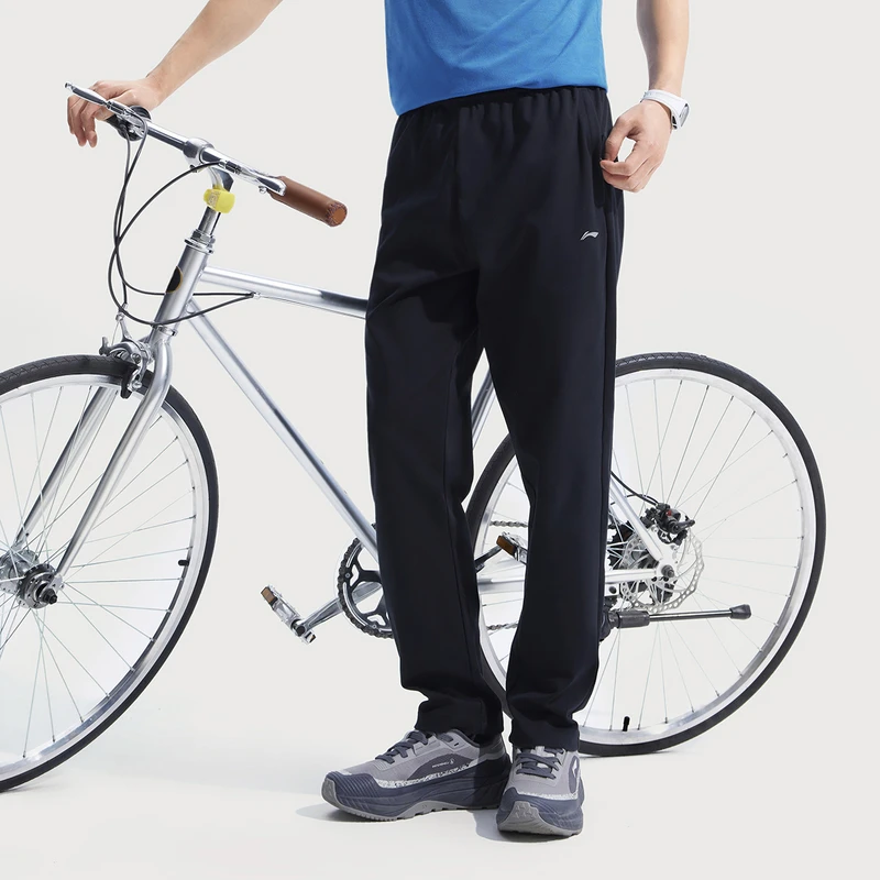 R李宁25新品速干凉爽抑菌裤子男款初秋吸湿排汗直筒卫裤AKLV727