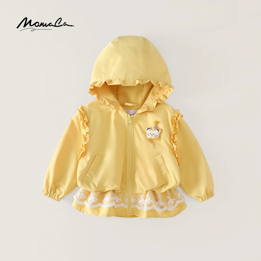 MOMOCO秋季25新款女童潮流百搭设计师款洋气时尚外套77730138052