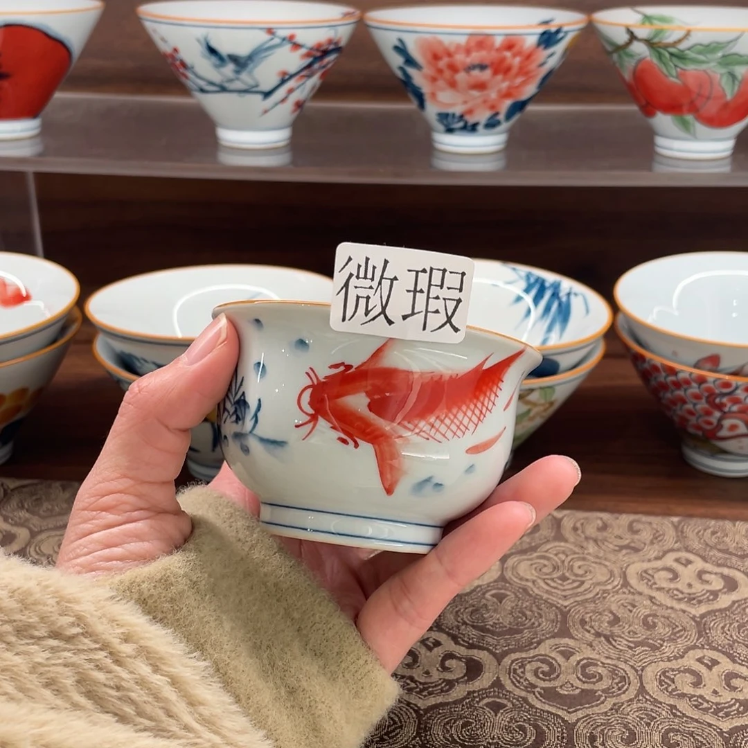 有瑕釉下彩纯手绘