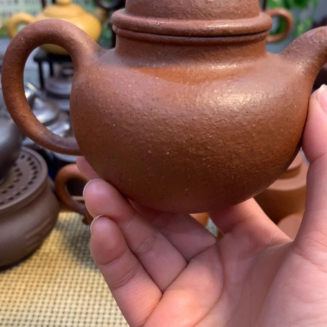 紫砂茶壶宜兴原矿老朱泥260cc
