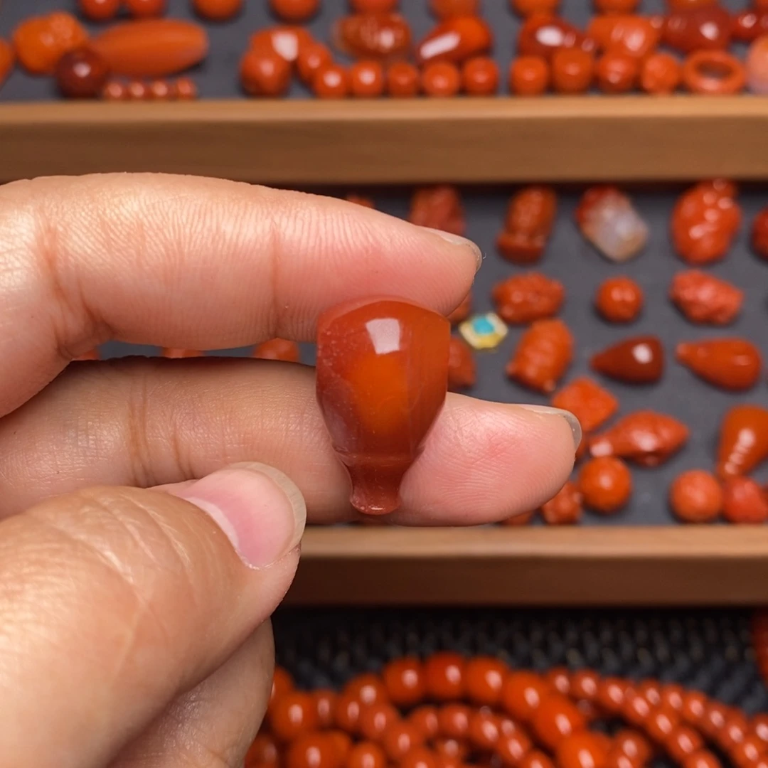 和田玉（碧玉）配饰未镶嵌火焰纹卡13