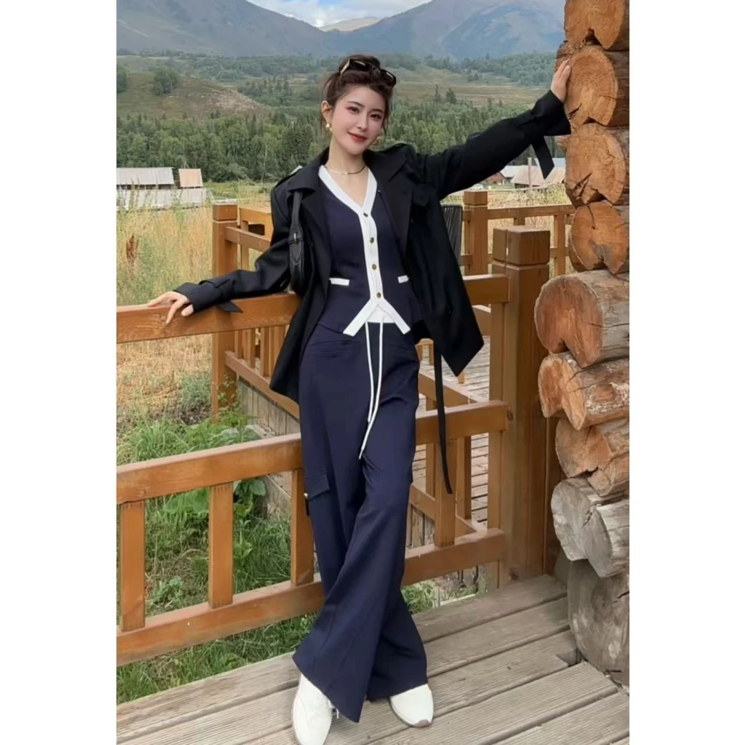 【AS航海系】25新定制撞色拼接收腰立裁显瘦马甲AS25QMO02776