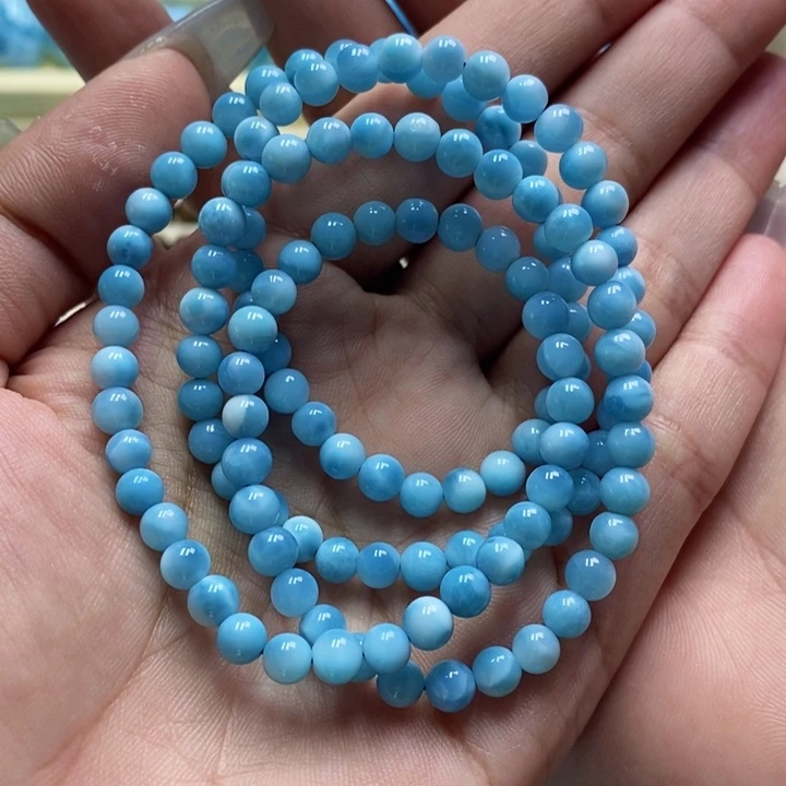 针钠钙石（海纹石）未镶嵌手链