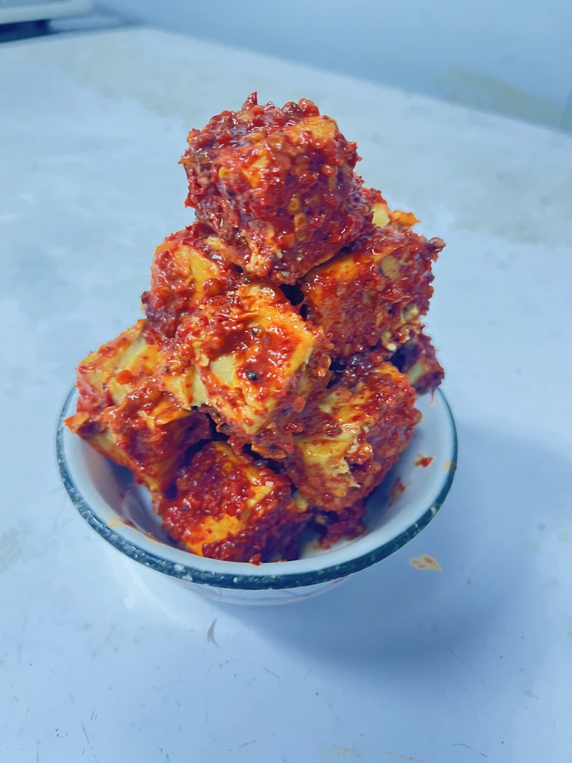 自家做的房县豆腐乳下酒下饭