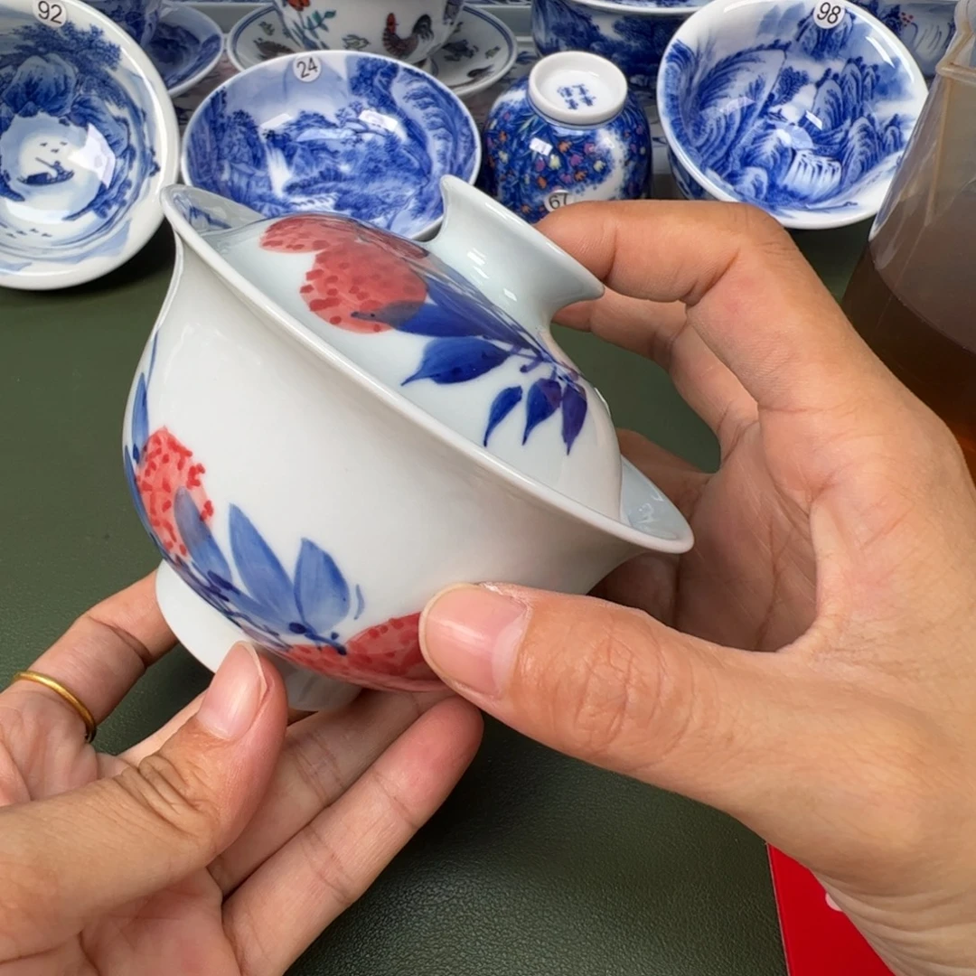 景德镇纯手工纯手绘茶具木木82