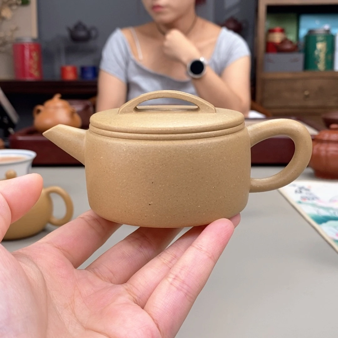 雲***茶壶紫砂梨皮汉瓦半手150cc