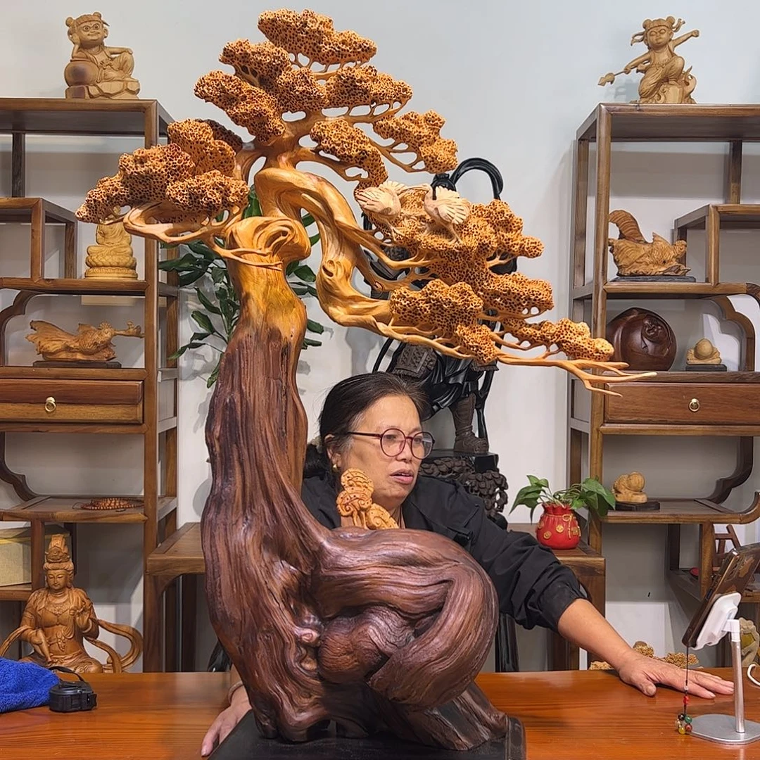 香榧木崖柏陈化红油迎客松