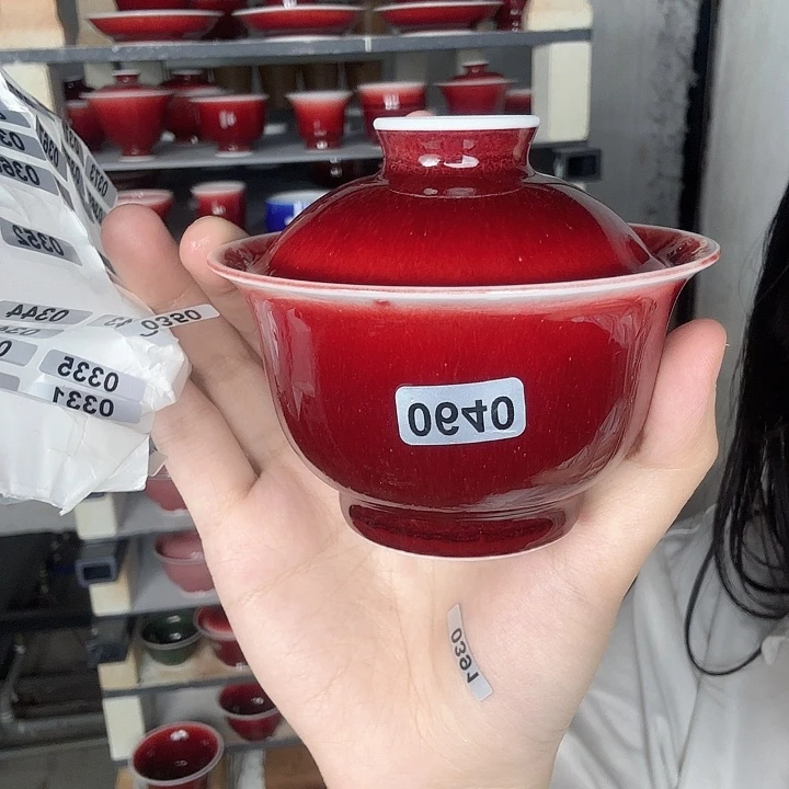 瓷片景德镇郎红陶瓷