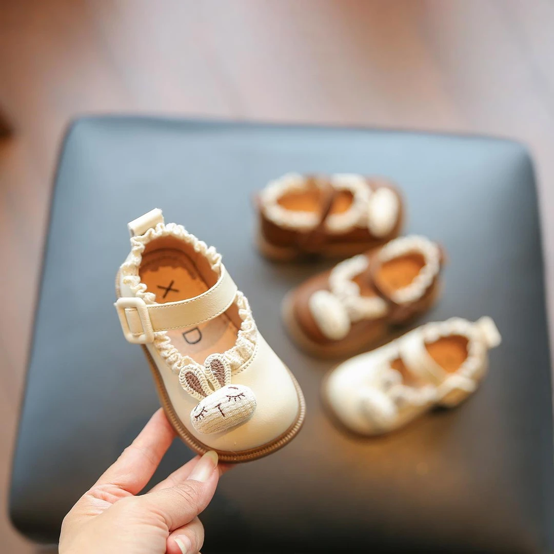 FAVMARTHA公主鞋女宝宝春秋款婴儿鞋子1一2一3岁小童鞋小皮鞋单鞋