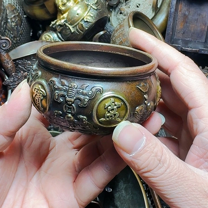 铜器摆件收收藏藏