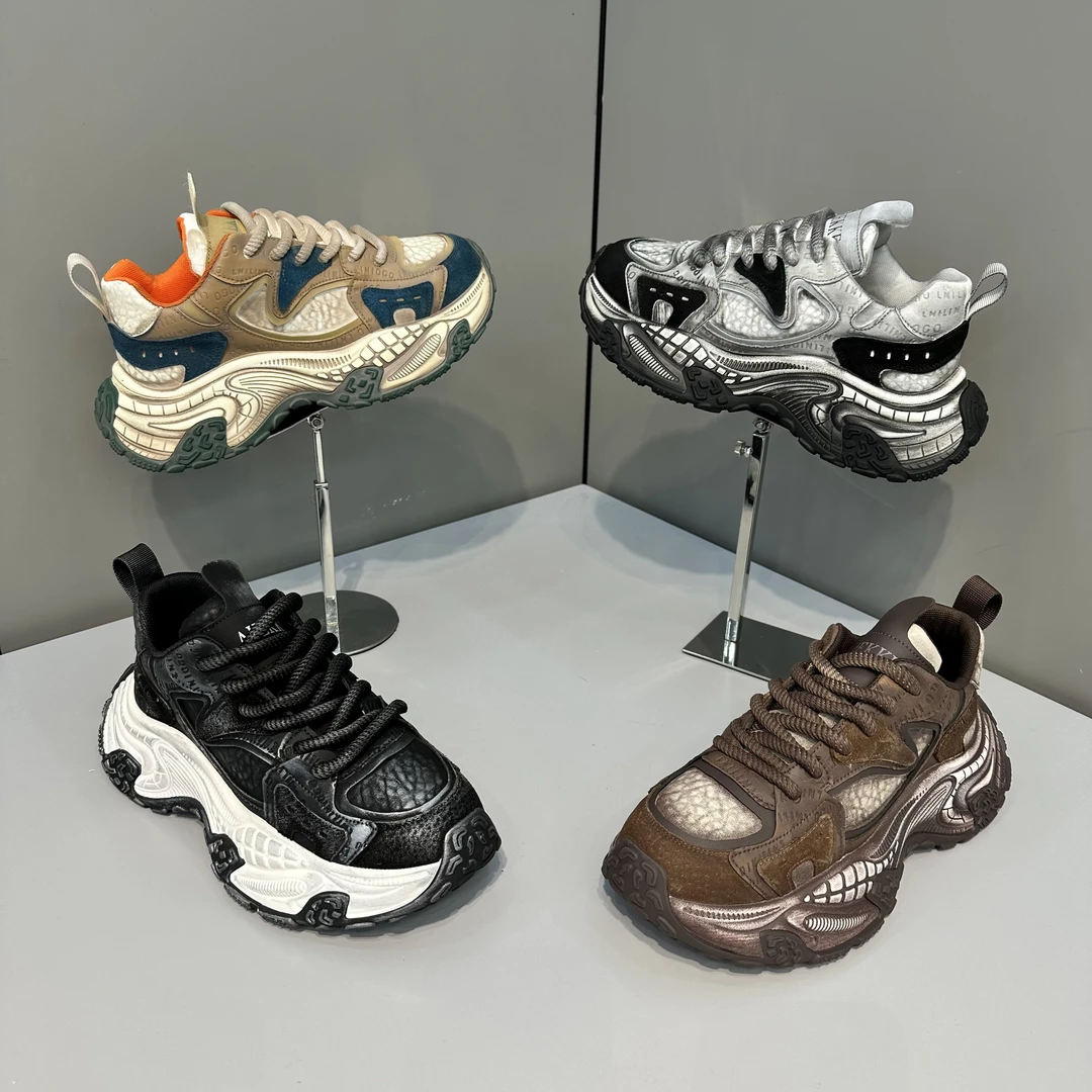 欧洲站潮牌新款男士运动时尚青春小众高端舒适日常潮鞋（皮鞋尺码）