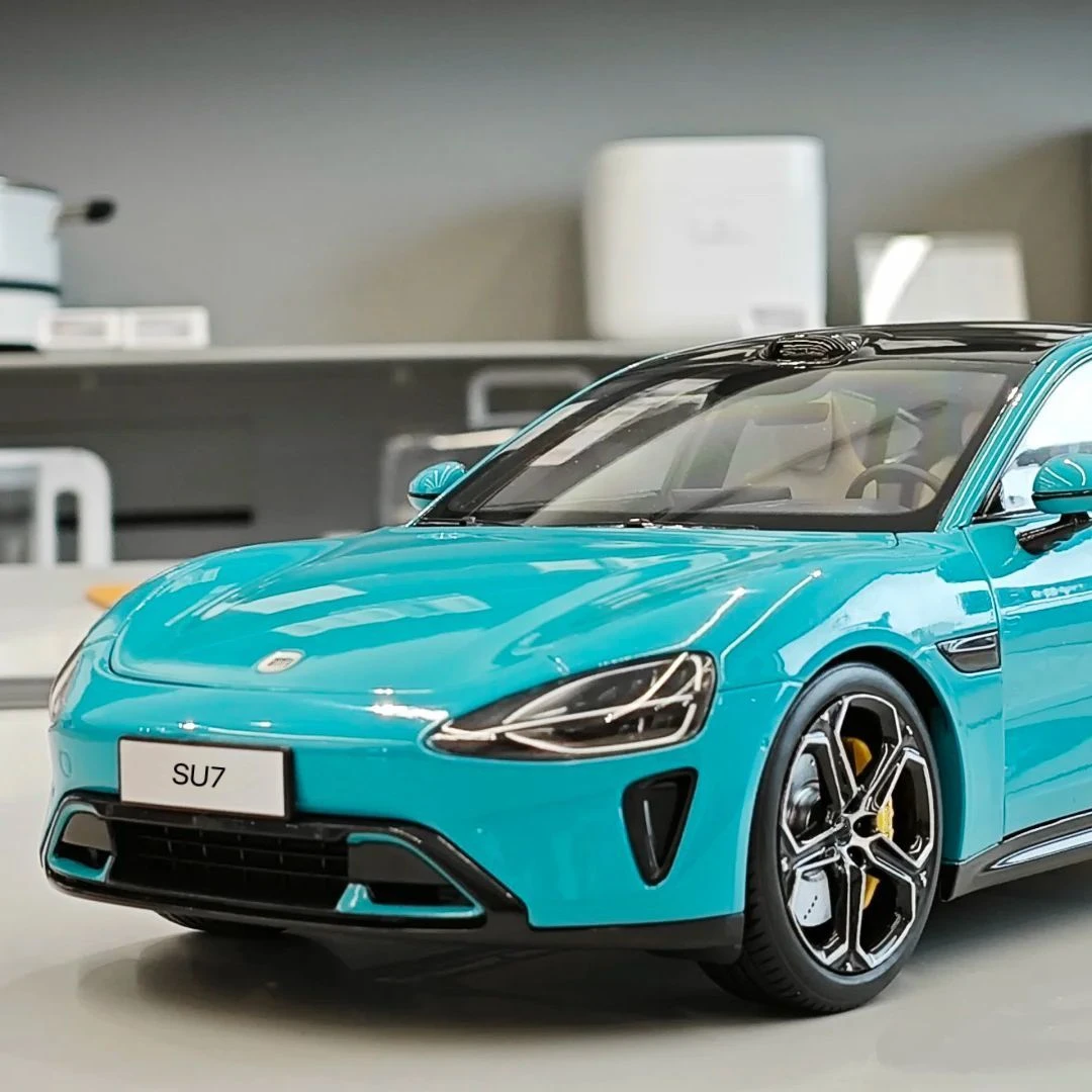 新能源su7合金车模24模型玩具摆件仿真收藏汽车模型