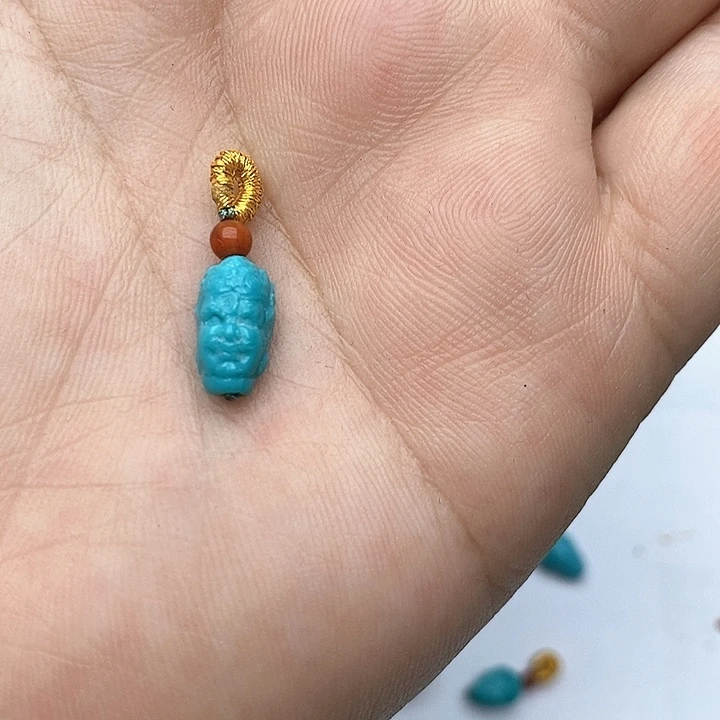 优***程绿松石未镶嵌珠宝奇石