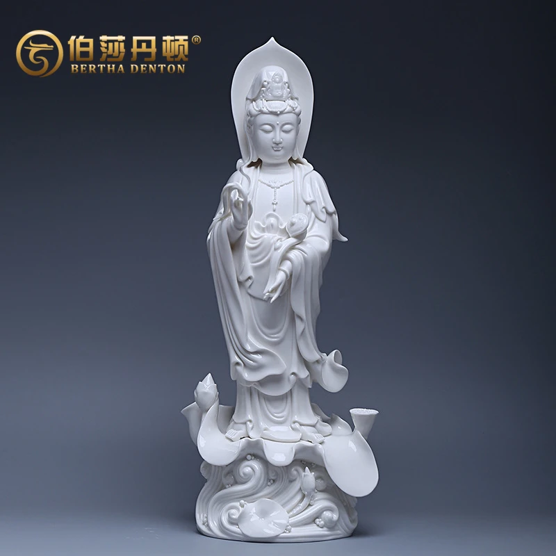BERTHA DENTON/伯莎丹顿德化陶瓷滴水观音佛像摆件南海观世音像