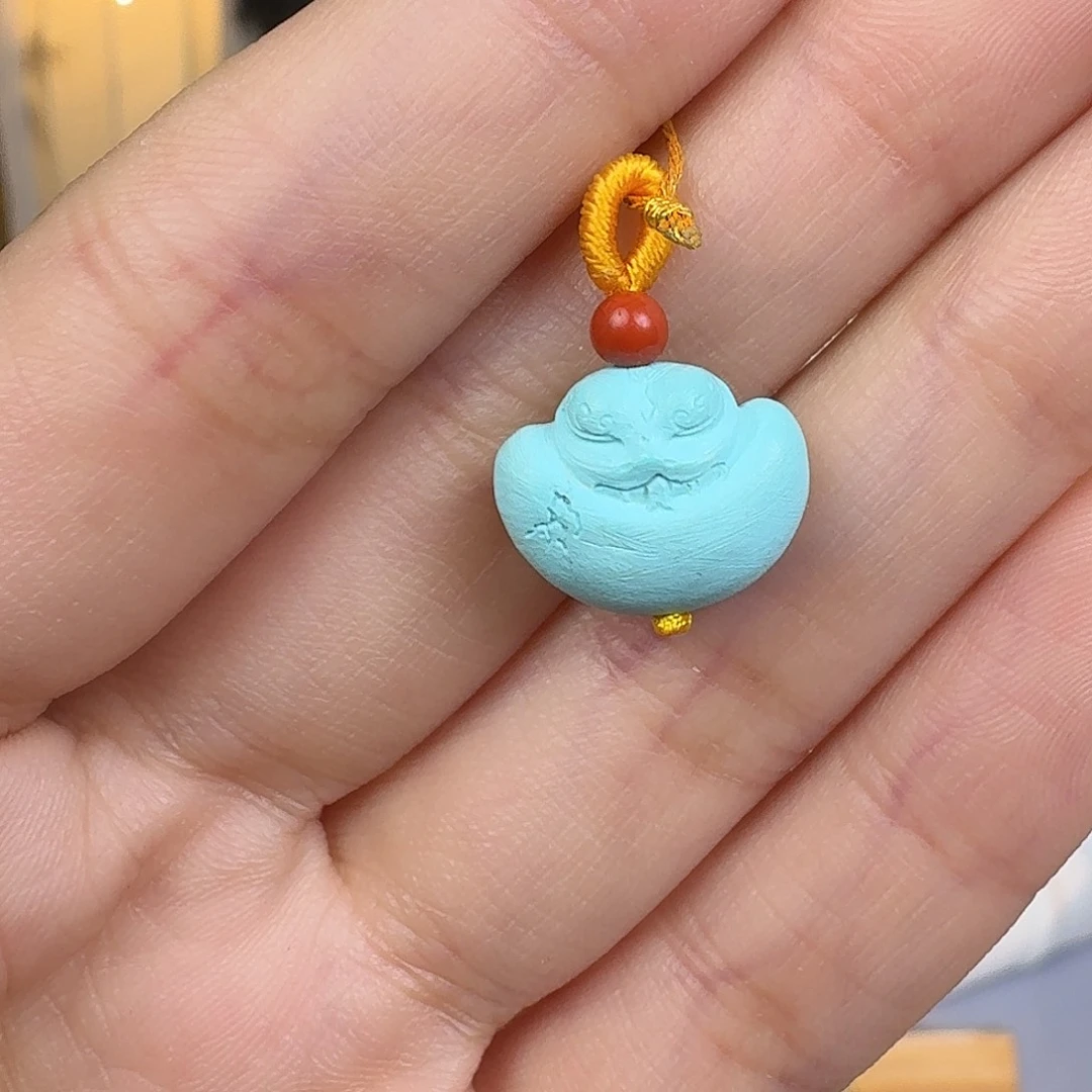 绿松石未镶嵌挂件