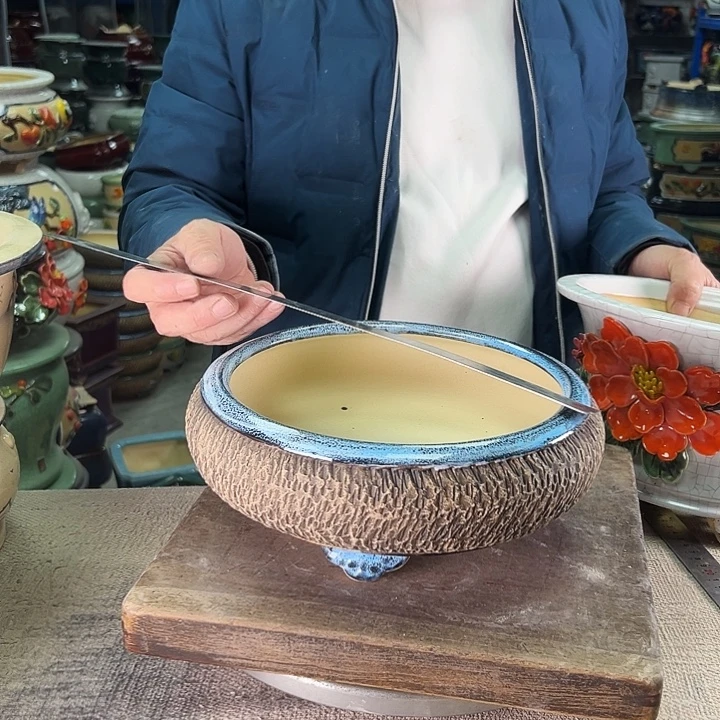 清***堂泳坤堂石湾花盆陶瓷