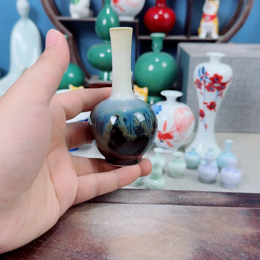 陶瓷手工小花器摆件