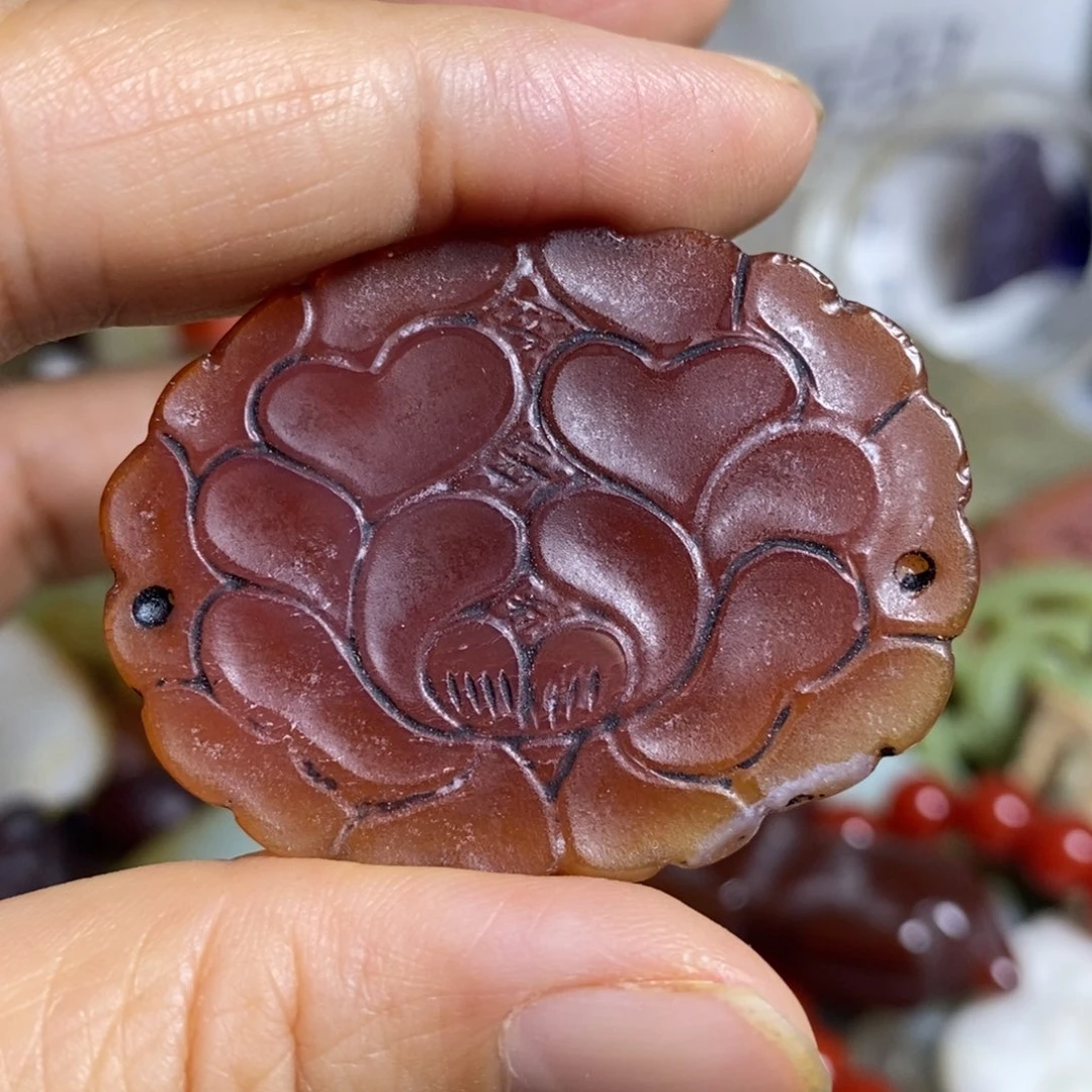 滴血莲花菩提吊坠