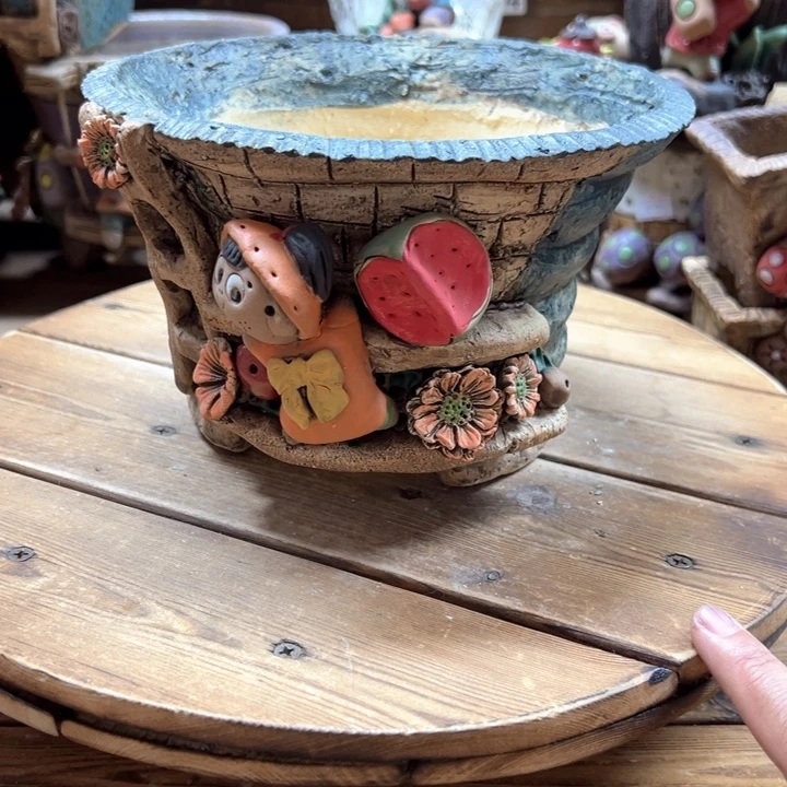 嘻哈多肉花盆百搭