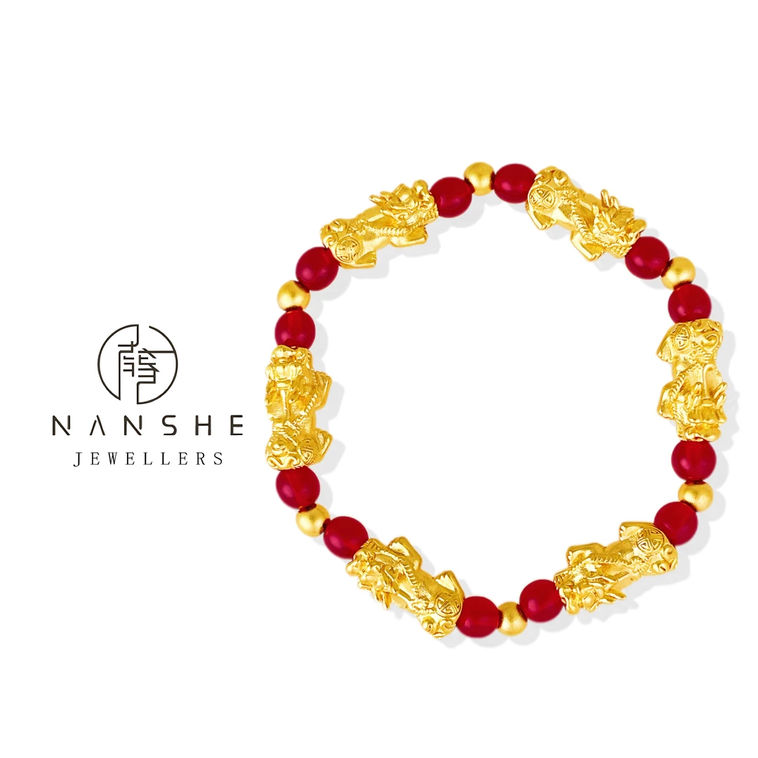 NANSHE/南奢 轻奢貔貅手链复古气质国风百搭