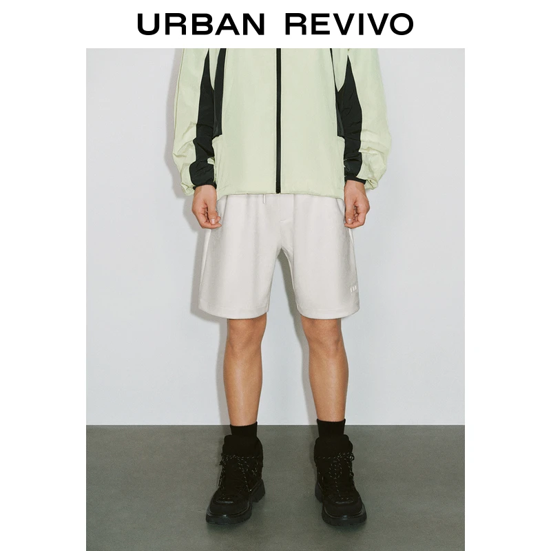 UR2025春季新款男装时尚简约休闲宽松百搭抽绳短裤UMY650014