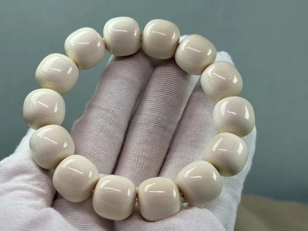 猛犸牙5A冰料 桶珠满纹手串全品无暇毕业款 直播间专拍改价链接