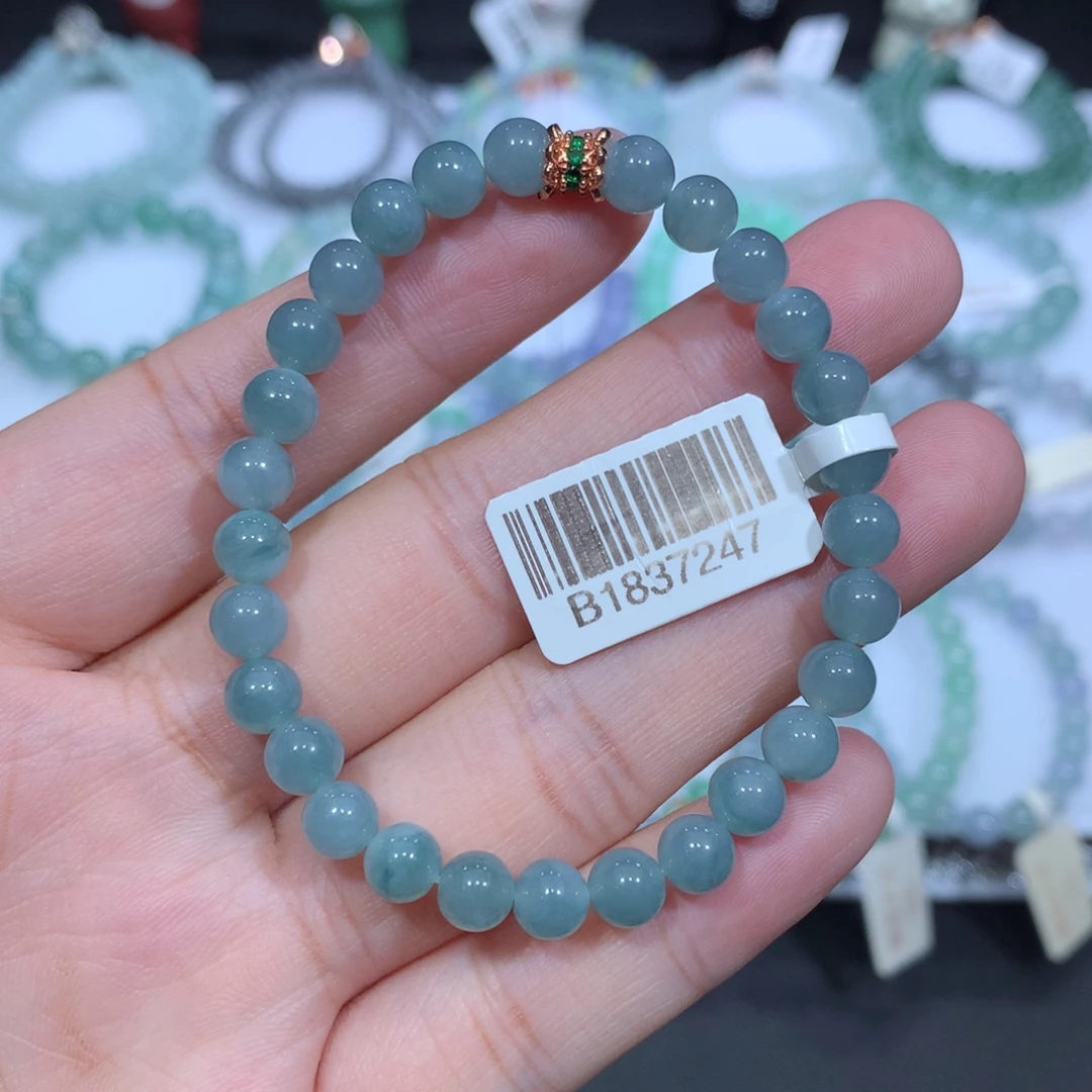 未镶嵌手串翡翠天然