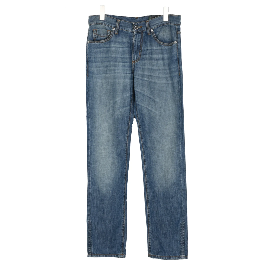 BIKKEMBERGS 男士水洗复古直筒牛仔裤 D1DB162NL11W555