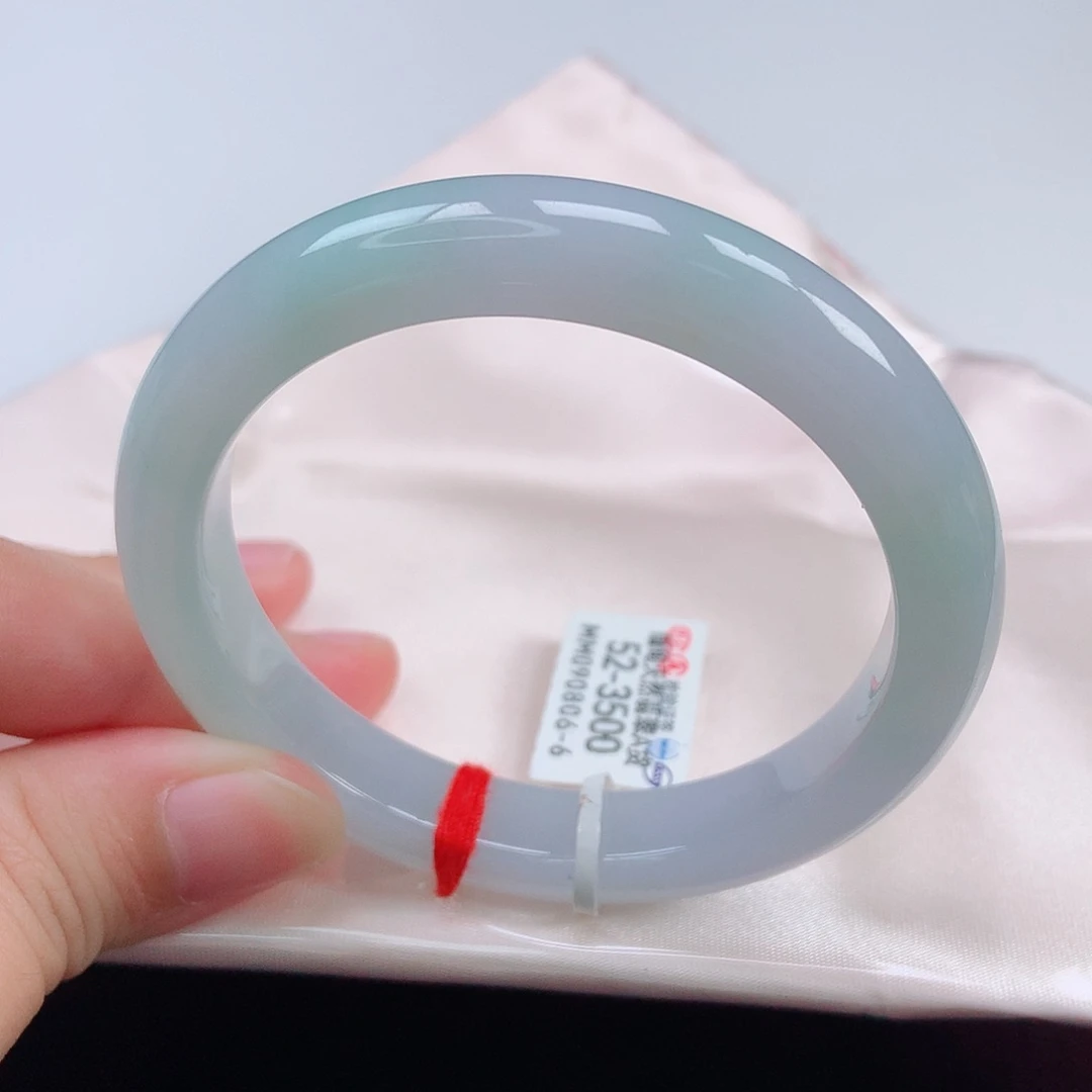 未镶嵌手镯翡翠52正圈