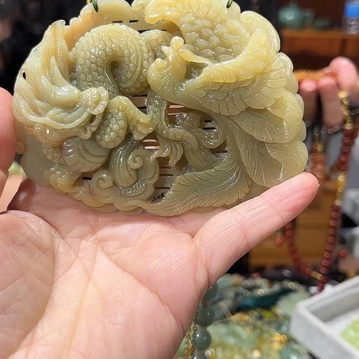 未镶嵌岫玉毛衣链