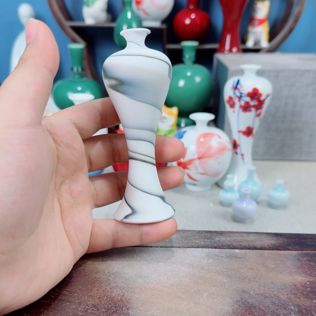 陶瓷手工小花器摆件