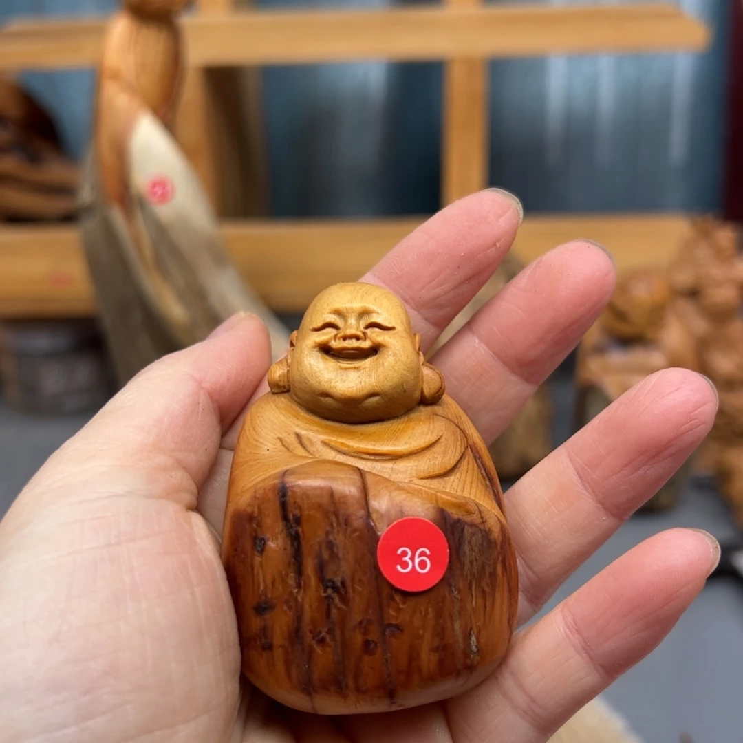 慎***独木崖柏木摆件手把件