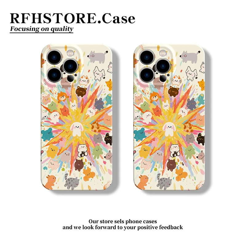 ZMGX创意狗狗大爆炸适用iPhone16/15菲林手机壳华为vivo小米oppo